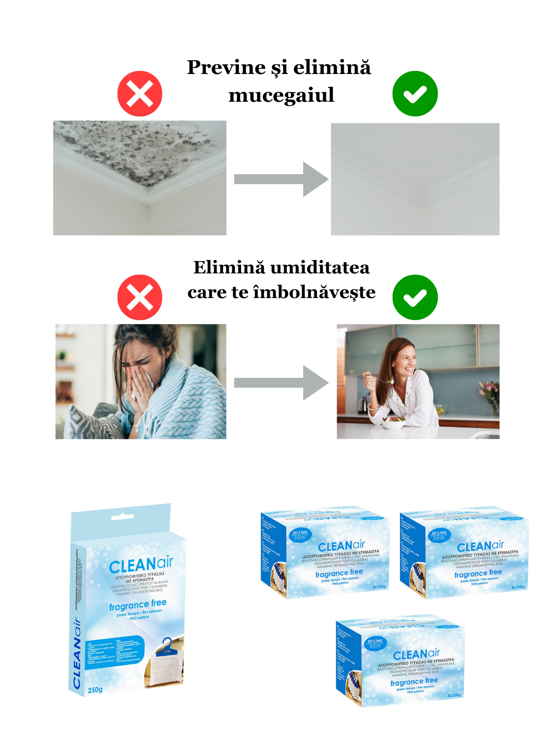CleanAIR™ - Elimină Umiditatea!