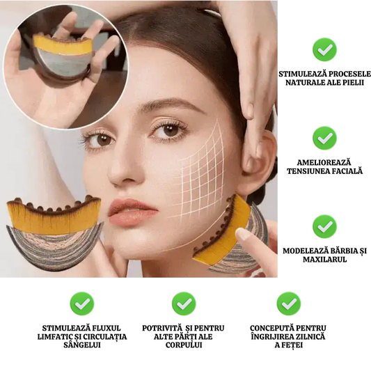 Perie Facială pentru Drenaj Limfatic