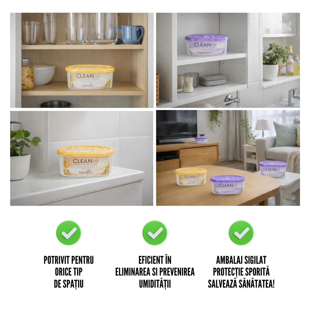 Pachet CleanAIR- Conține 3 Cutii cu același parfum!